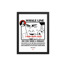 Load image into Gallery viewer, Whale Line Framed Artwork
